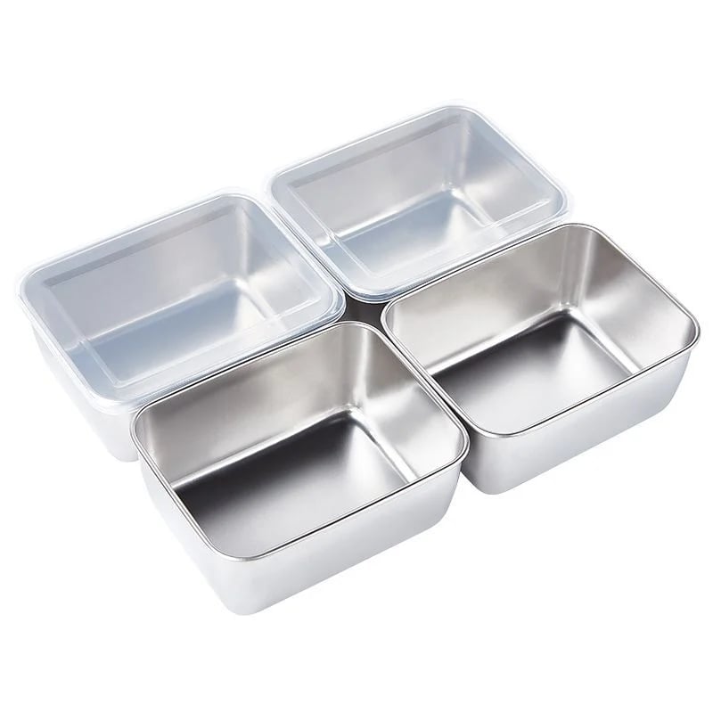🔥Kaufe 3 und erhalte 2 gratis🔥- Quadratische Platte aus Edelstahl🥗