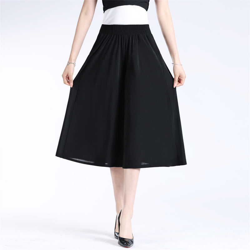 đ„HEISSER VERKAUFđ„Damen-Culottes mit weitem Bein und plissiertem Chiffon