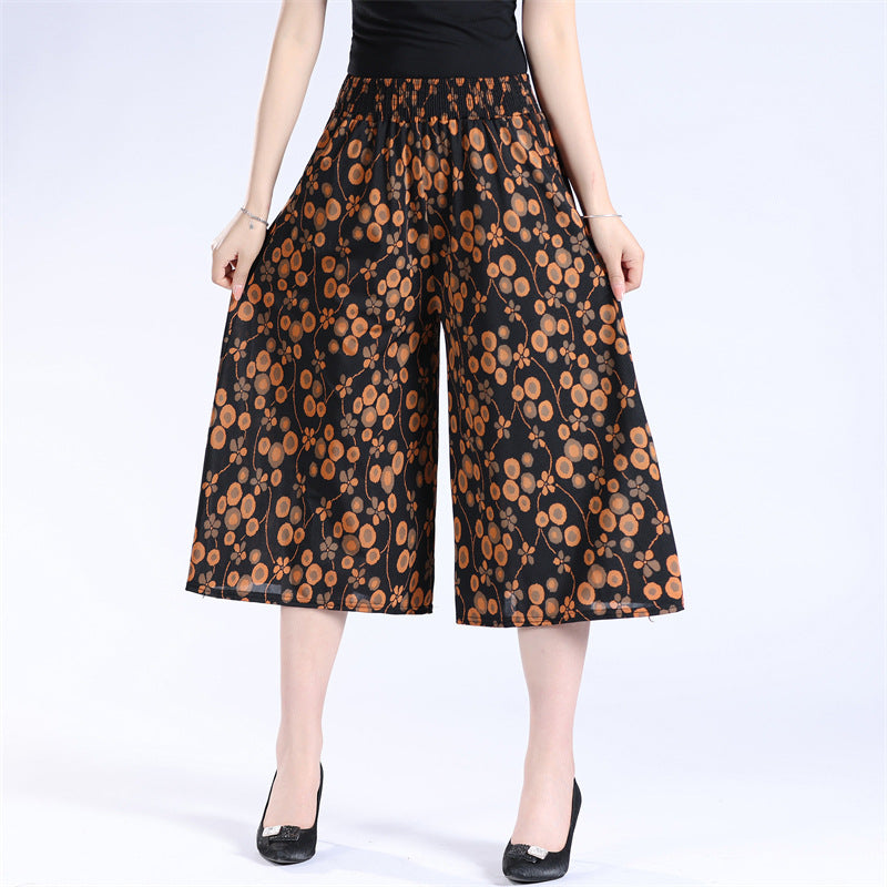 đ„HEISSER VERKAUFđ„Damen-Culottes mit weitem Bein und plissiertem Chiffon