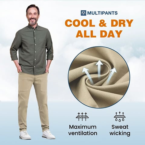 đ„HEIĂER SALE 49 % RABATTđ„° MultiPants â StrapazierfĂ€hige Cargohose mit hoher ElastizitĂ€t und mehreren Taschen