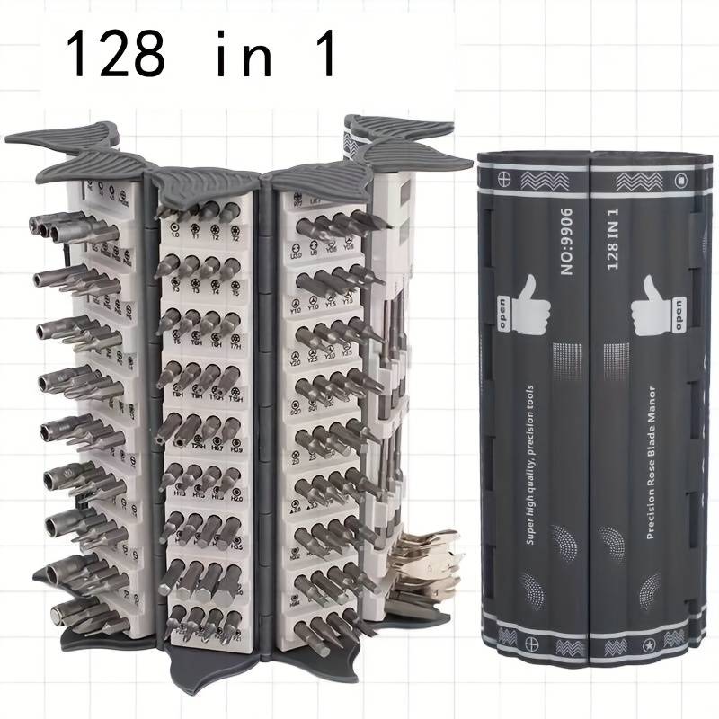 đ„ 128-in-1-PrĂ€zisionsschraubendreher-Set, Demontage- und Reparaturwerkzeuge, multifunktionales Handschraubendreher-Buchset
