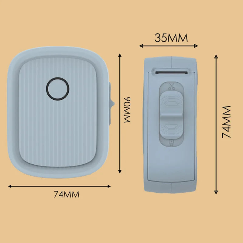 Mini-Thermo etiketten drucker Halb zoll Handheld Haushalts kleber Aufkleber Farbe tikettier maschine