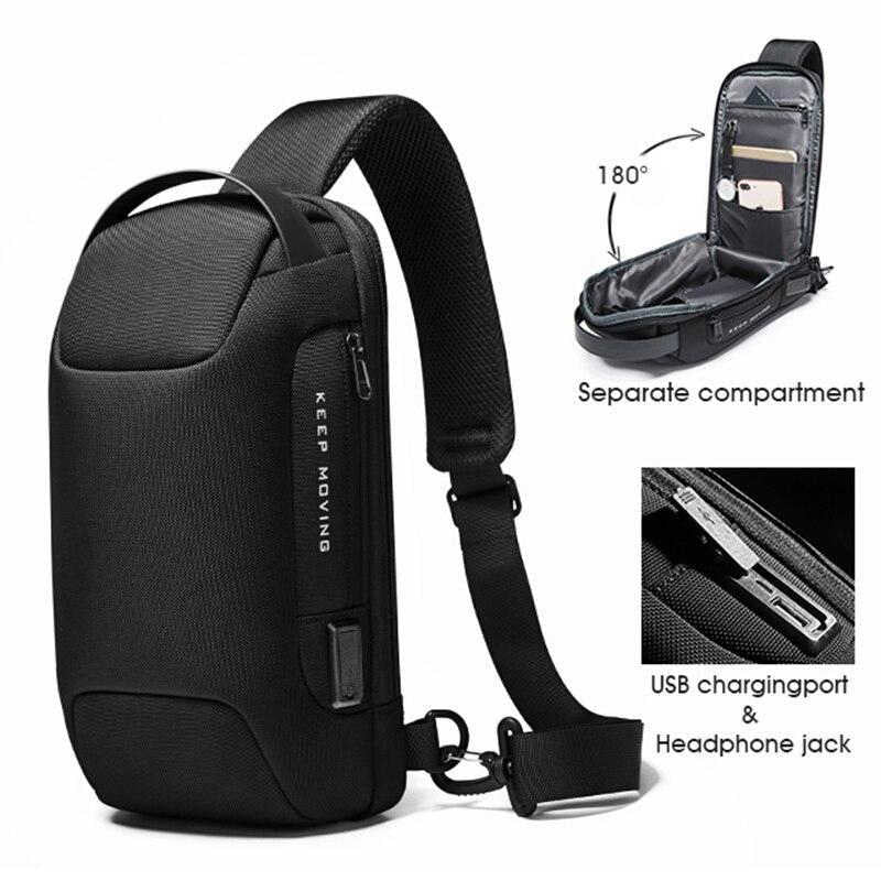 🌟2023 New-USB Charging Sport Strap Anti-Diebstahl Umhängetasche