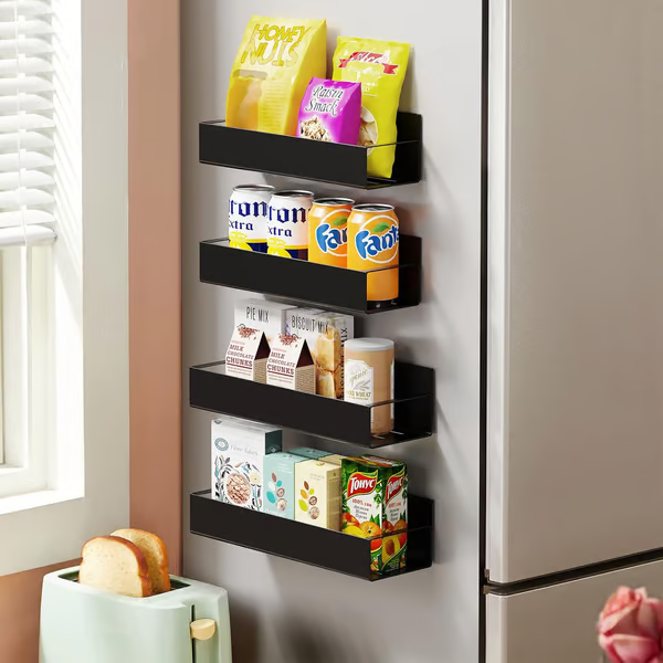 🔥Letzter Tag 49% Rabatt🔥Magnetisches Lagerregal ohne Lochen – Platzsparender Küchen-Organizer