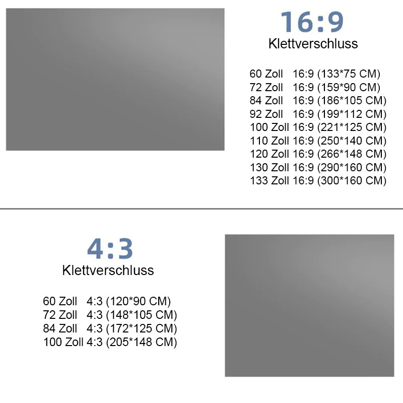 Tragbarer Projektor 4K Anti-Licht-Klappbildschirm