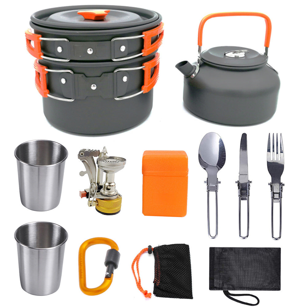 🔥Heiß 49% Rabatt⛺Aluminium Outdoor Camping Kochgeschirr Set