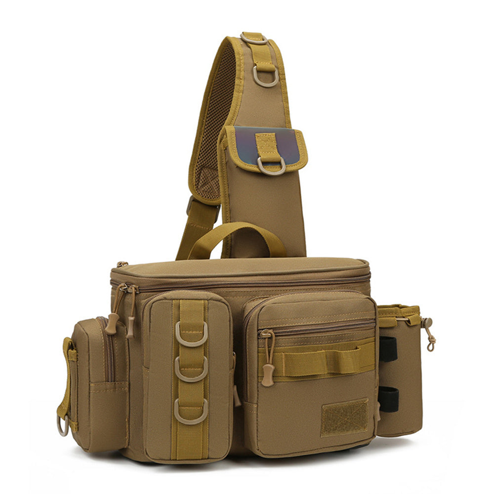 Angeltasche mit Schulter- und Hüftgurt