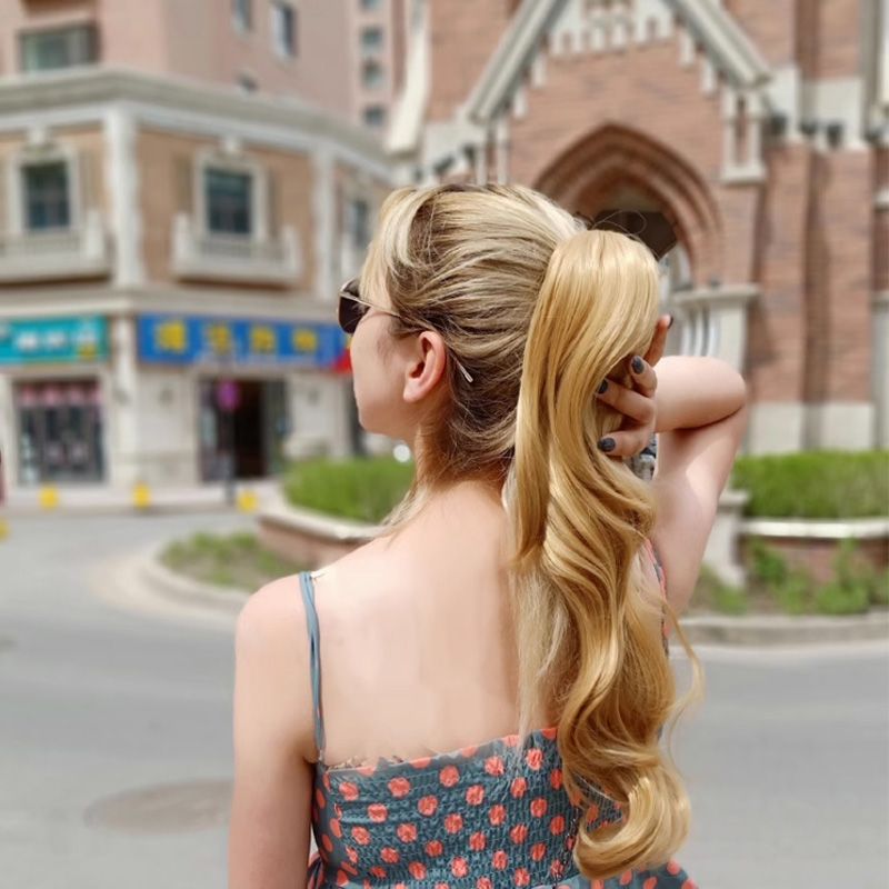 Dreamy Wavy Ponytail Hair Extensions with Clips(50% OFF)