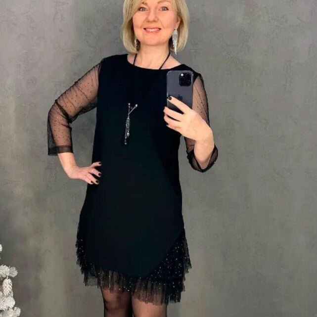 🎅Weihnachts-Specials💥Black-Short Evening Dress