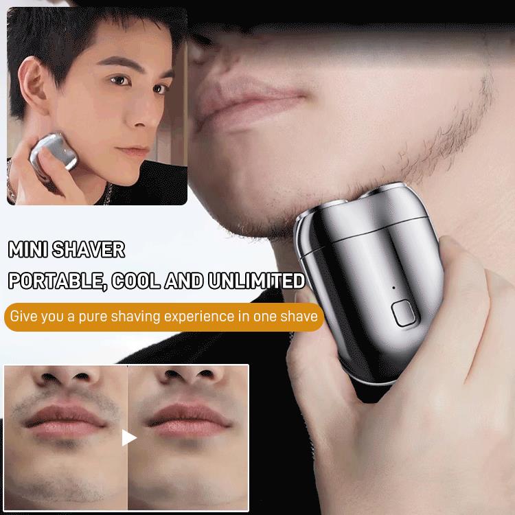 ✨HOT SALE✨2024 Neues Upgrade Taschenrasierer USB Mini Rasierer für Männer Wiederaufladbar Wasserdicht Kompakt Elektrischer Rasierer für Zuhause, Auto, Reisen