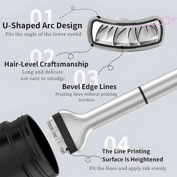 🔥2-in-1 Eyeliner & Untere Wimpern Stempel Set