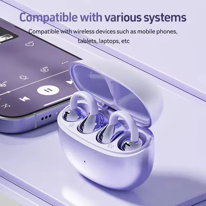 🎧Leichte Bluetooth-Kopfhörer mit offenem Ohrclip