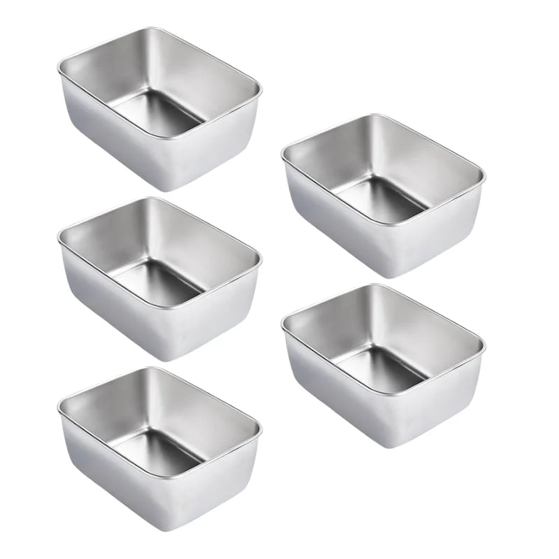 🔥Kaufe 3 und erhalte 2 gratis🔥- Quadratische Platte aus Edelstahl🥗