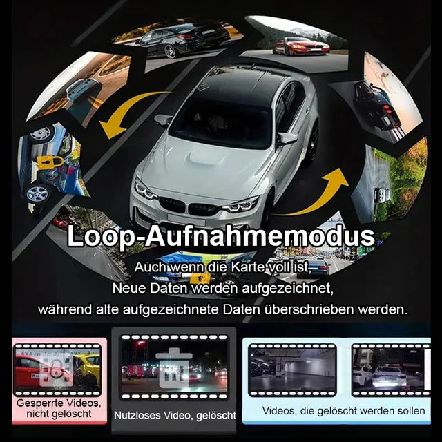🚗🎥HD-Wifi-Auto-Recorder mit drei Aufzeichnungen