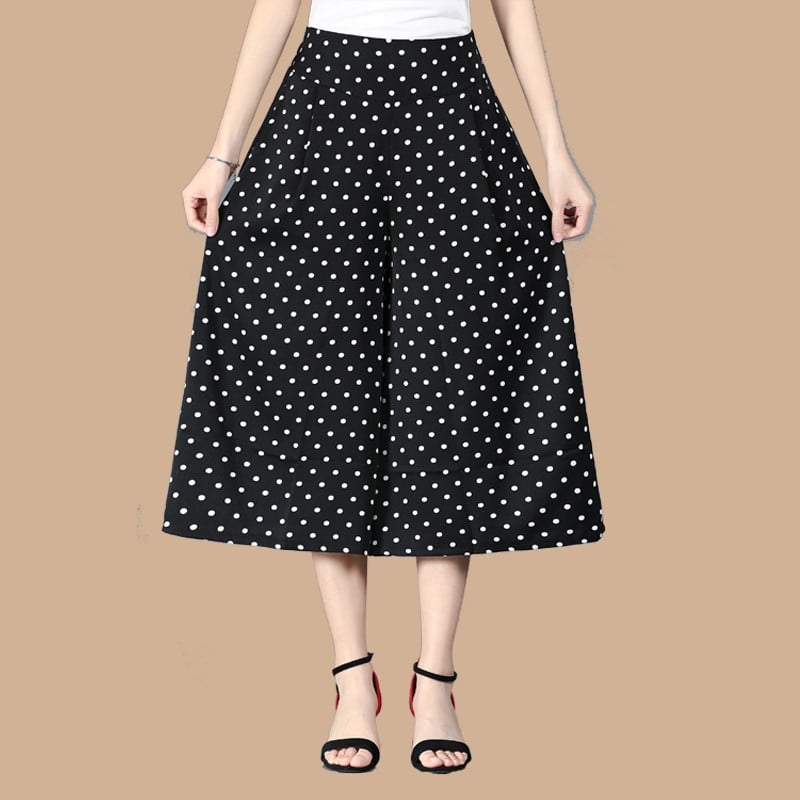 đ„HEISSER VERKAUFđ„Damen-Culottes mit weitem Bein und plissiertem Chiffon