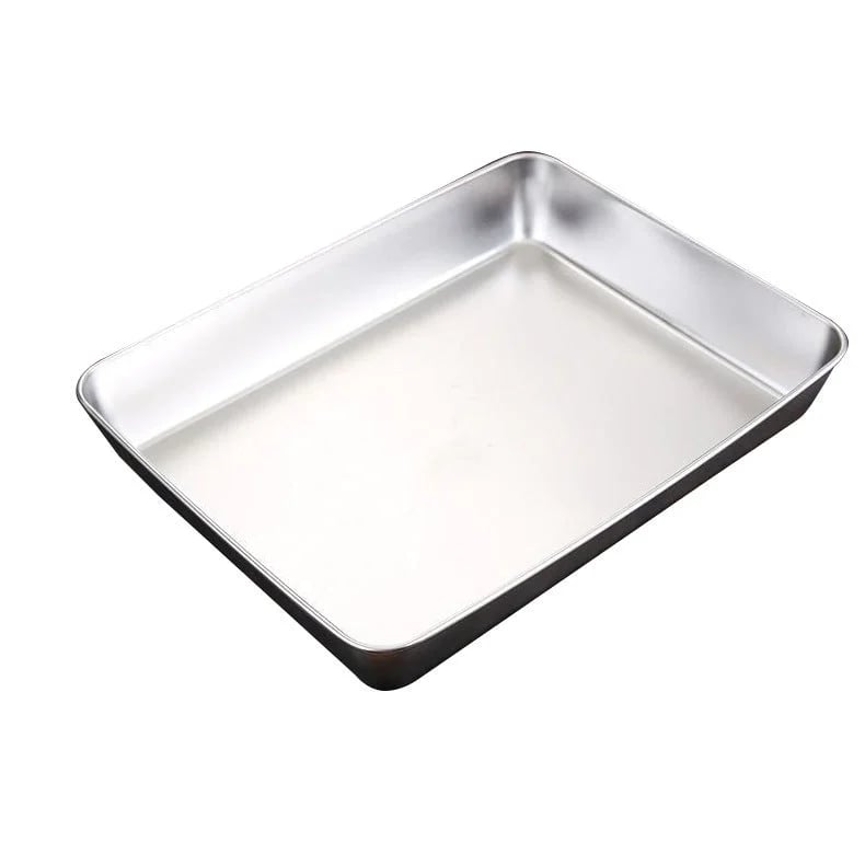 🔥Kaufe 3 und erhalte 2 gratis🔥- Quadratische Platte aus Edelstahl🥗