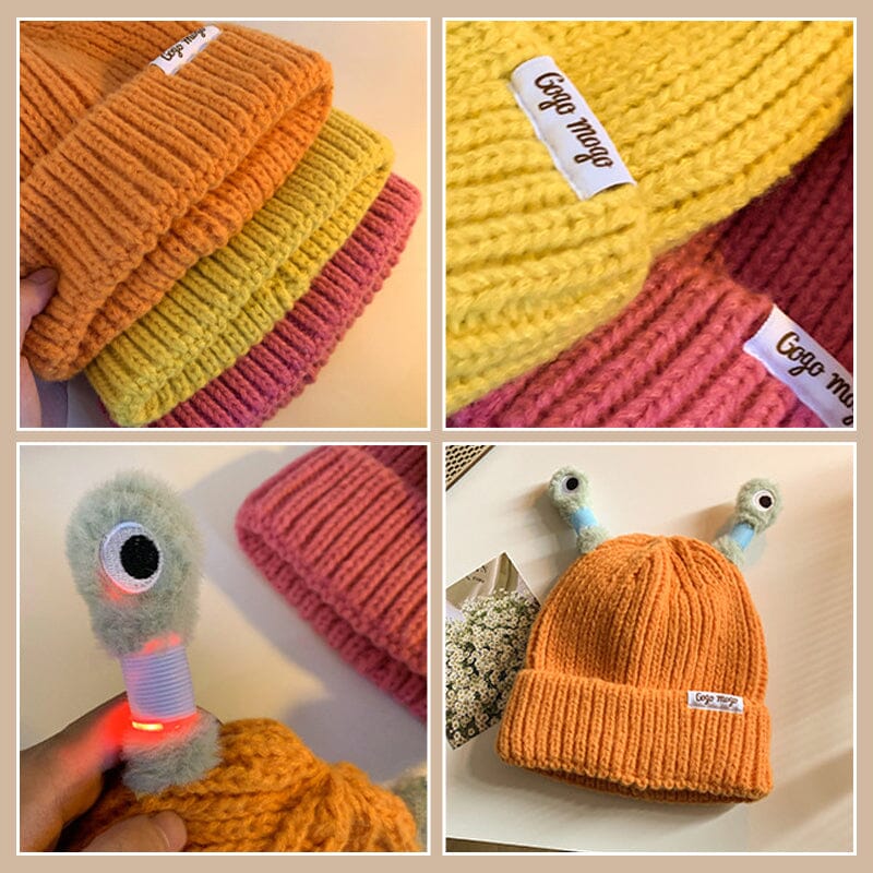 🎅Weihnachtsgeschenkidee!🎁Leuchtende kleine Monstermütze