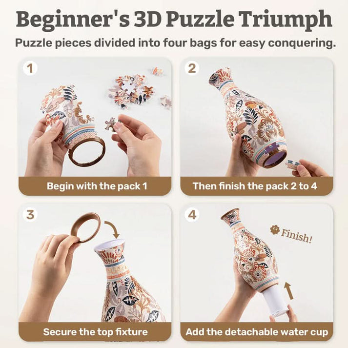🎄Weihnachtsaktion-30% OFF🎄 3D-Kunst-Puzzle-Vase