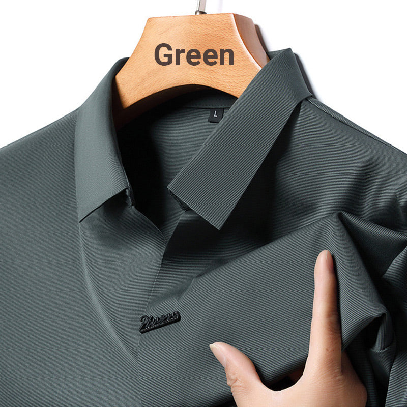 đHot Sale 55% OFFâłMen's Casual Revers Atmungsaktiv Knitterfrei T-shirt