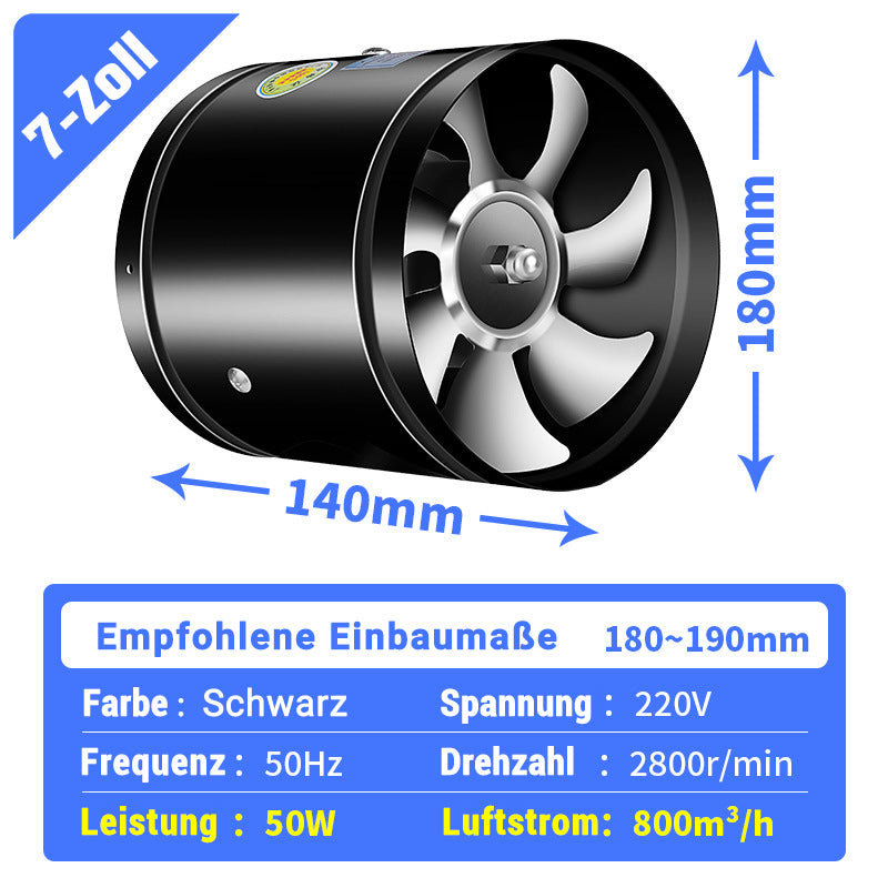 🏅Super Saugkraft🌪️Multifunktionaler, leistungsstarker, leiser Abluftventilator