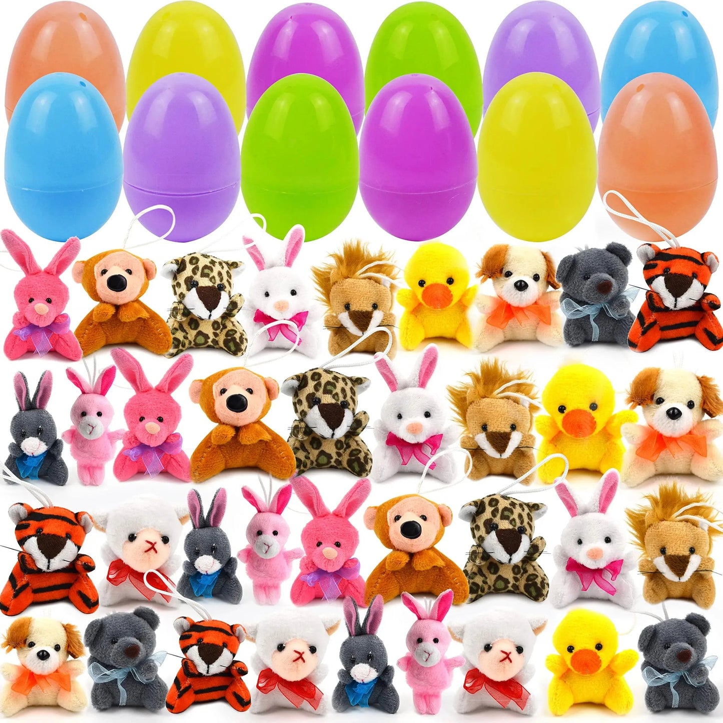 Mit Plüschtieren gefüllte Ostereier 🎁🎁🎁 Diese sind voller Überraschungen und eine tolle Wahl!🥳