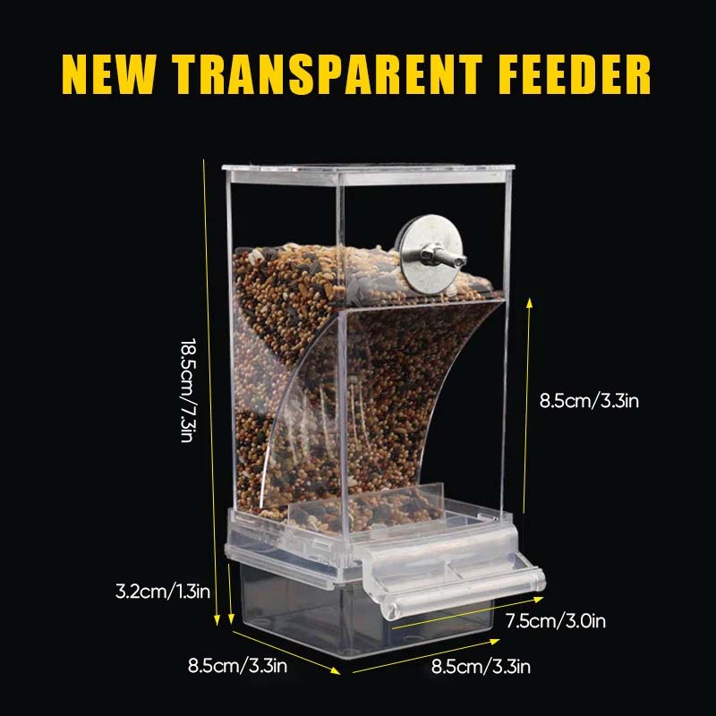 🔥KAUFEN SIE 2 UND ERHALTEN SIE 10 % RABATT💝Automatischer, auslaufsicherer, transparenter Vogelfutterspender