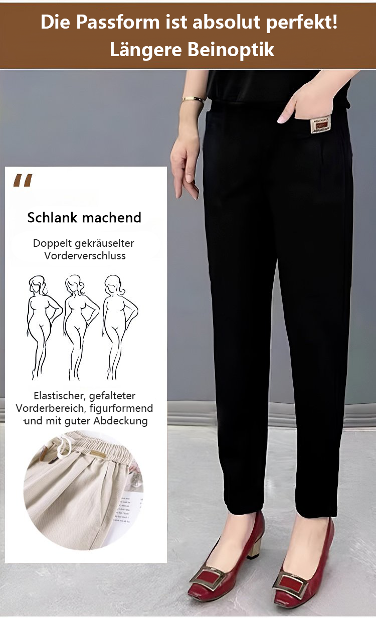 💝Damen Elastische Baumwollhose