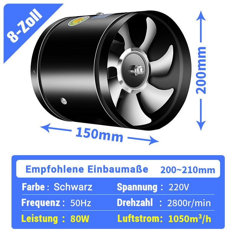 🏅Super Saugkraft🌪️Multifunktionaler, leistungsstarker, leiser Abluftventilator