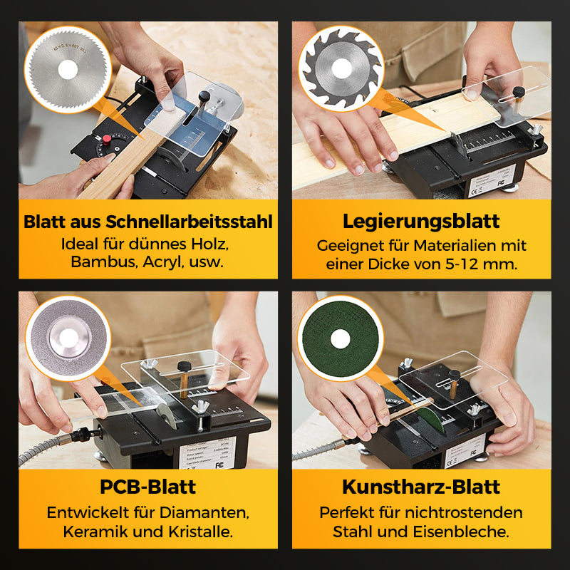 🗜️Multifunktionale Präzisions-Mini-Tischkreissäge