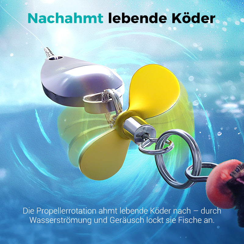 🎣LETZTER TAG 50 % RABATT🐟Metallpropeller-Fliegenköder zum Fischen