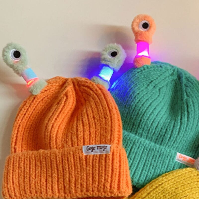 🎅Weihnachtsgeschenkidee!🎁Leuchtende kleine Monstermütze
