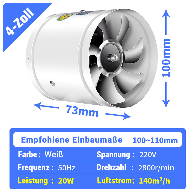 🏅Super Saugkraft🌪️Multifunktionaler, leistungsstarker, leiser Abluftventilator