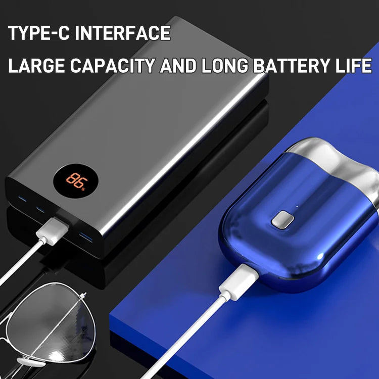 ✨HOT SALE✨2024 Neues Upgrade Taschenrasierer USB Mini Rasierer für Männer Wiederaufladbar Wasserdicht Kompakt Elektrischer Rasierer für Zuhause, Auto, Reisen