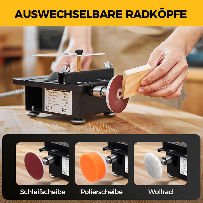 🗜️Multifunktionale Präzisions-Mini-Tischkreissäge