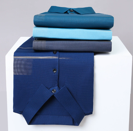 👔 Hübsches Polohemd für Männer - Kaufen Sie 3 und erhalten Sie 1 gratis👕Lockeres, kühles, atmungsaktives T-Shirt mit Revers für Männer