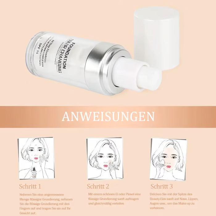 🎁Letzter Tag - Kaufe 2 und erhalte 1 gratis🎉Farbwechselnde Foundation für reife Haut