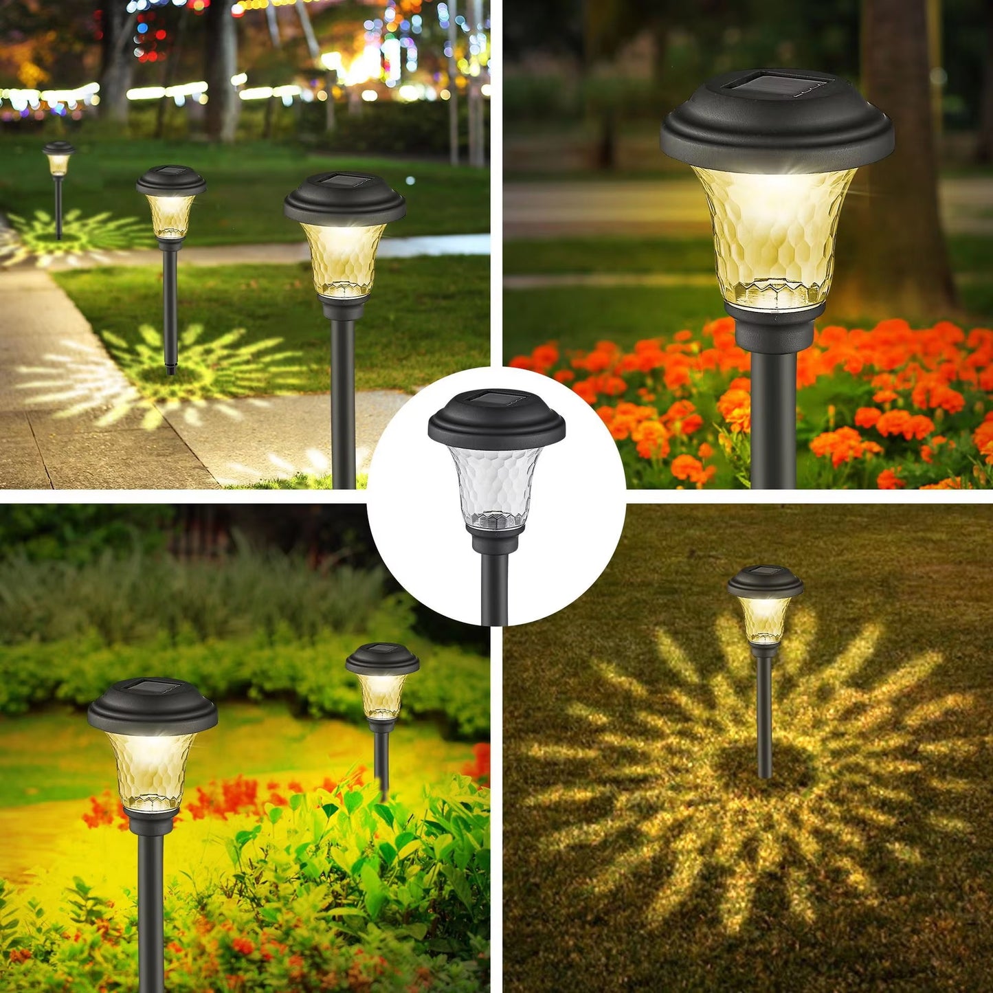 RGB-Solarleuchten für Gartenwege