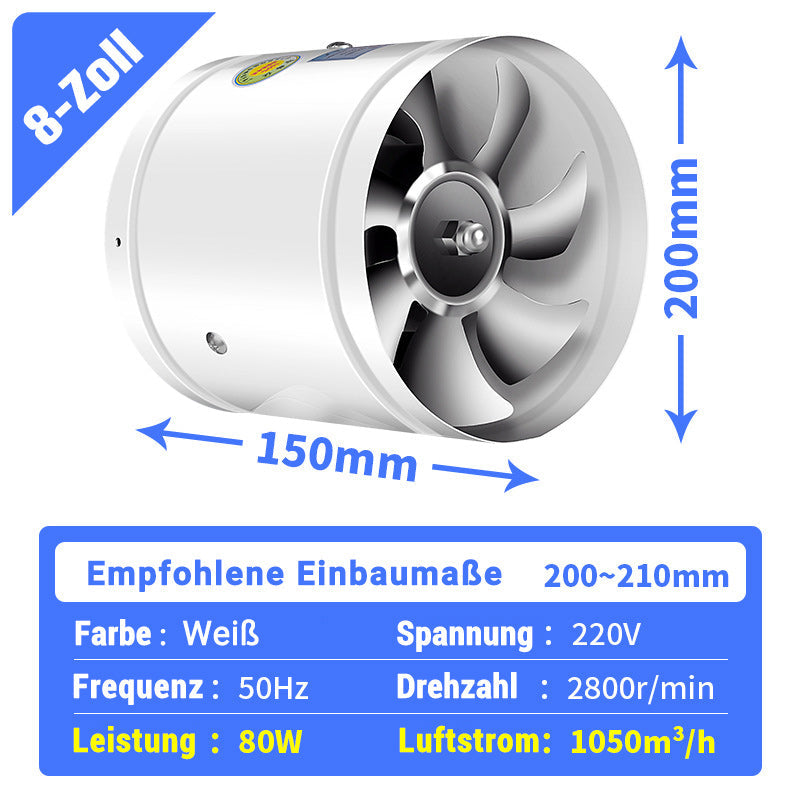 🏅Super Saugkraft🌪️Multifunktionaler, leistungsstarker, leiser Abluftventilator