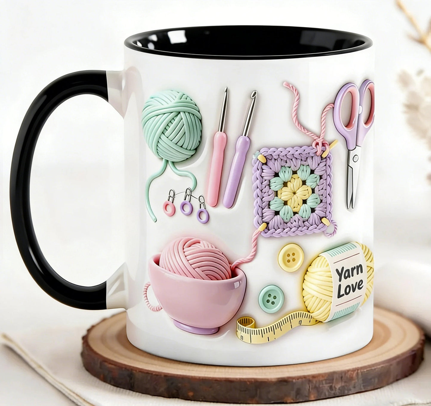 💥LETZTER TAG DES SALE – 50 % RABATT!!🏆Blitz-Sale⚡ Über 50.000 verkaufte Exemplare! Fast ausverkauft💥„Yarn Love“-Tasse, das perfekte Geschenk für Handarbeitsbegeisterte und kreative Köpf