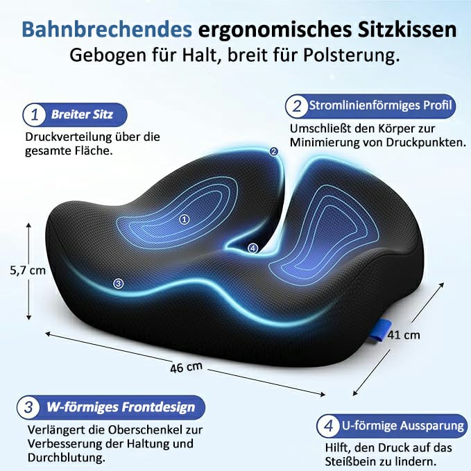 ✨LETZTER TAG VERKAUF 50% RABATT✨Ergonomisches Sitzkissen aus Memory-Schaumstoff