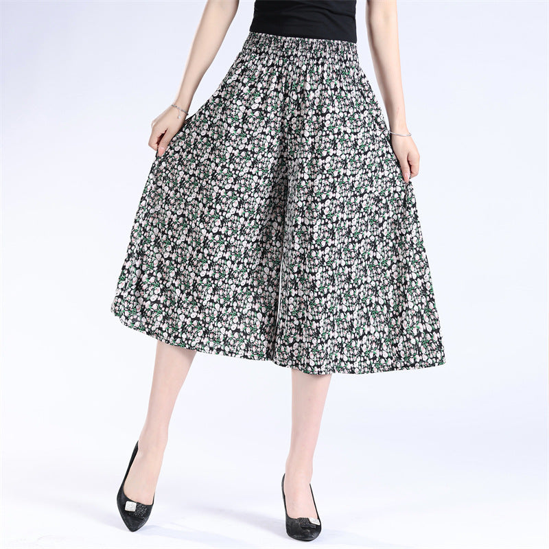 đ„HEISSER VERKAUFđ„Damen-Culottes mit weitem Bein und plissiertem Chiffon