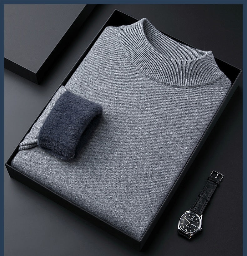 Hochwertige solide Farbe dicken Kaschmir Herren Pullover