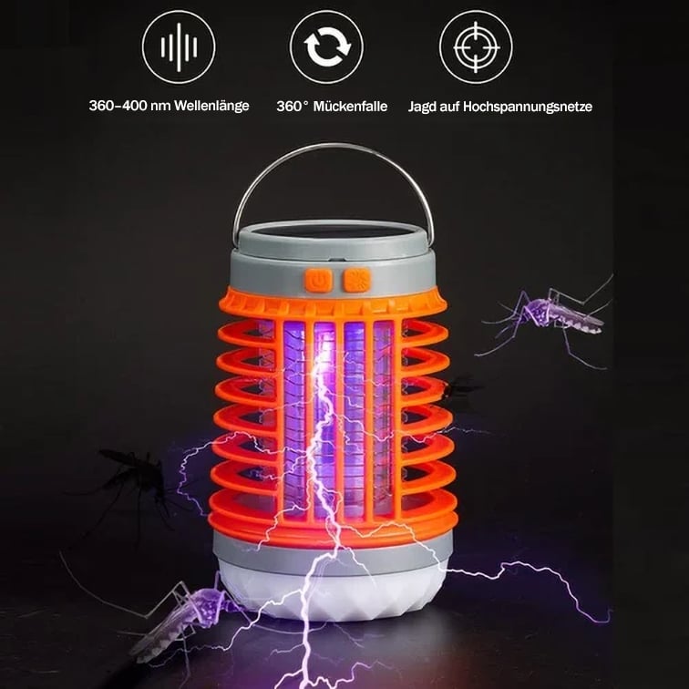 ⏳Begrenzte Zeit 44% Rabatt💥Multifunktionale Solar-Camping-Mückenvernichtungslampe