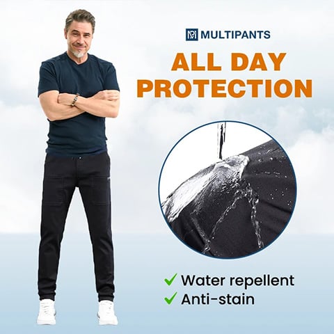 đ„HEIĂER SALE 49 % RABATTđ„° MultiPants â StrapazierfĂ€hige Cargohose mit hoher ElastizitĂ€t und mehreren Taschen