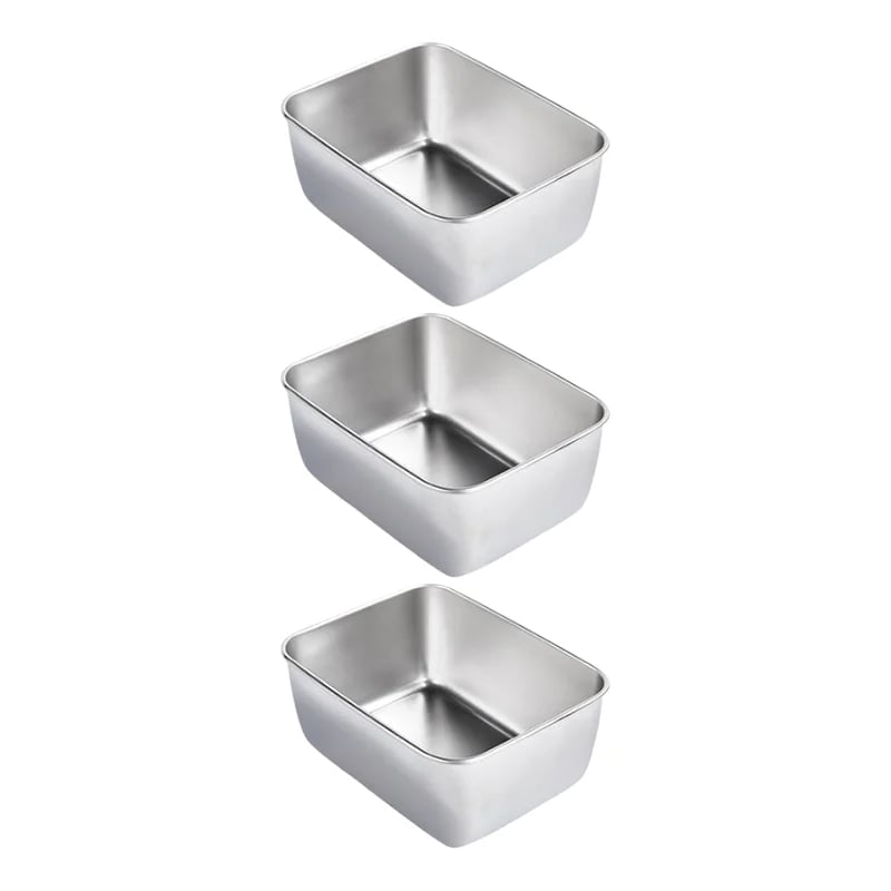 🔥Kaufe 3 und erhalte 2 gratis🔥- Quadratische Platte aus Edelstahl🥗