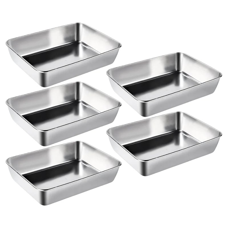 🔥Kaufe 3 und erhalte 2 gratis🔥- Quadratische Platte aus Edelstahl🥗