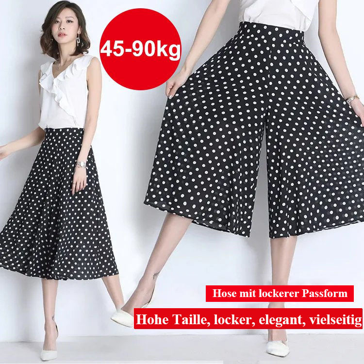 đ„HEISSER VERKAUFđ„Damen-Culottes mit weitem Bein und plissiertem Chiffon