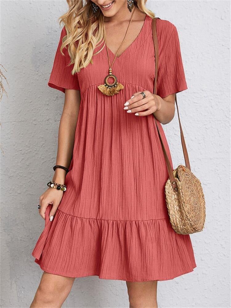 🎁Ostern Heißer Verkauf 50% Rabatt💥Kleid mit lockerer Taillenschnürung