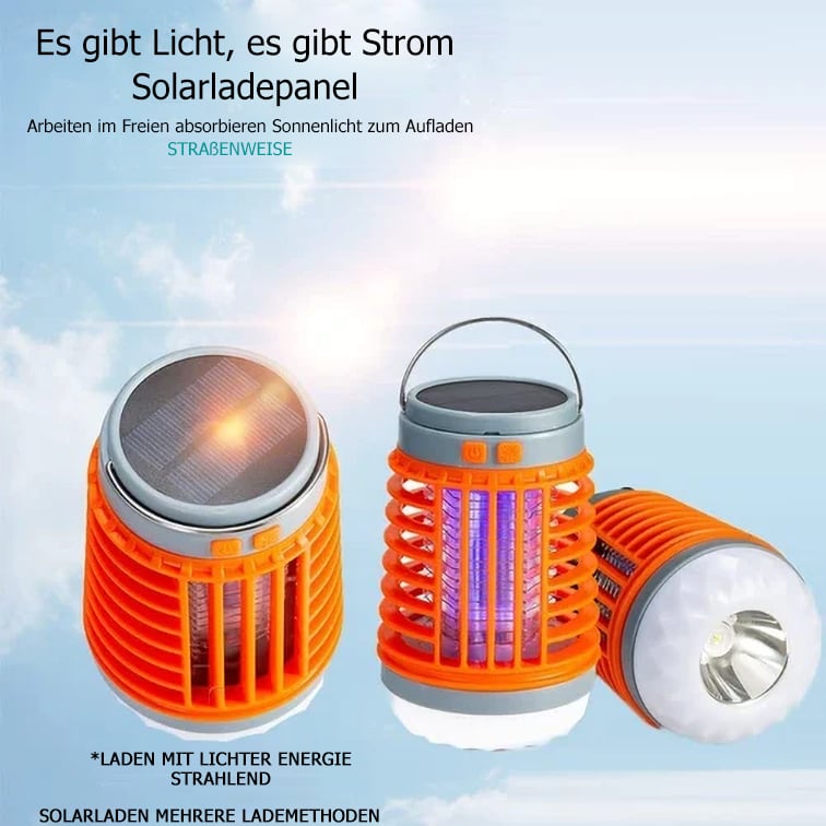 ⏳Begrenzte Zeit 44% Rabatt💥Multifunktionale Solar-Camping-Mückenvernichtungslampe