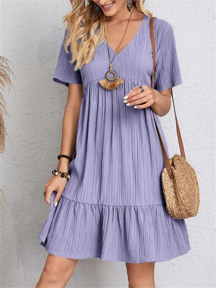 🎁Ostern Heißer Verkauf 50% Rabatt💥Kleid mit lockerer Taillenschnürung